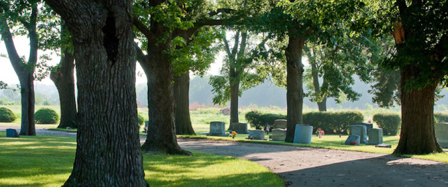 Newsletter sign up for Mount Hope Cemetery.